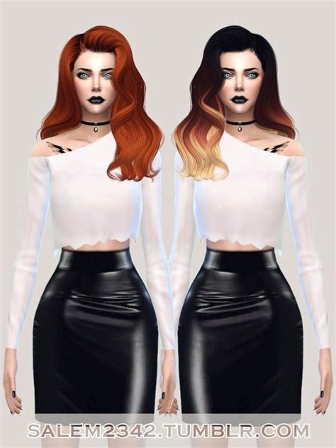 Salem2342 Coolsims Anto Omen Retexture • Sims 4 Downloads Sims 4 Sims Sims Hair