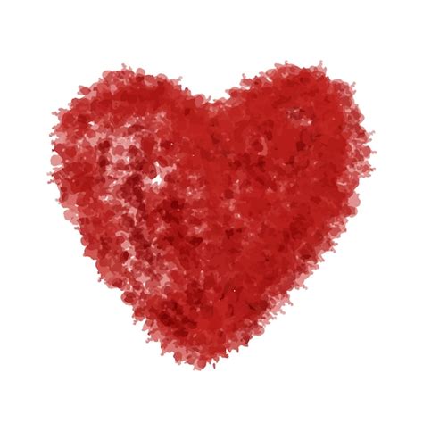 Premium Vector Red Heart Isolated On White