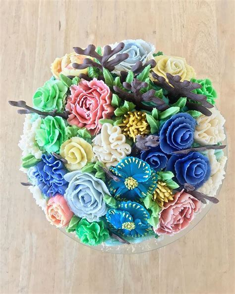 Innocence In The Form Of Cake Chocolate With Buttercream Coral Reef