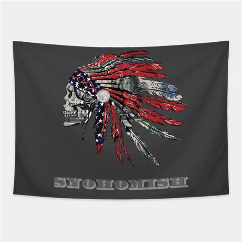 Snohomish Native American Indian Flag Money Headress Snohomish