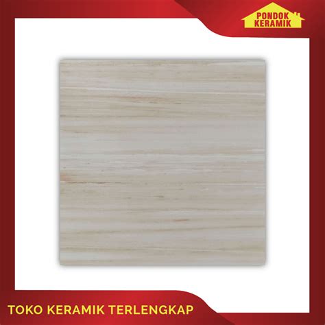 Jual Keramik Lantai Gemilang 40x40 Firenz Beige Motif Serat Kayu