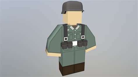 Unturned Heer Soldier 3d Model By Ivoxel [685bb40] Sketchfab