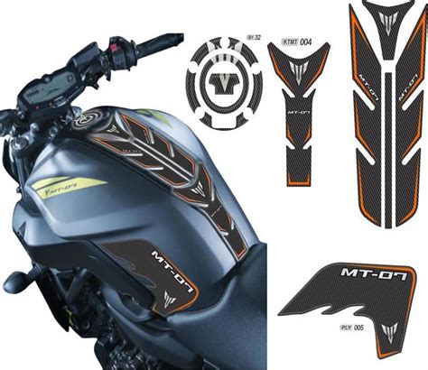 Adesivo Protetor Lateral Tankpad E Bocal Yamaha MT 07 Kit 04 Resitank