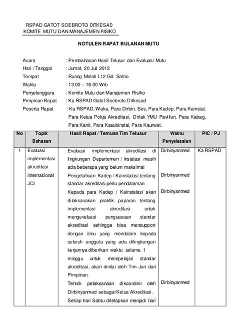 Contoh Agenda Rapat Kerja Organisasi Ruang Ilmu