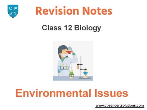 Environmental Issues Class Biology Notes And Questions