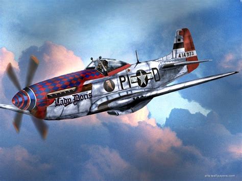 Patriotic War Aircraft Paintings of World War 2 Planes Paintings ...