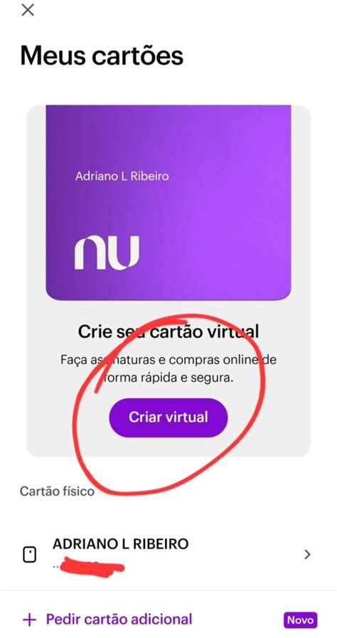 Como Criar Um CartÃo Virtual Nubank Rápido E Fácil Imperio Teck