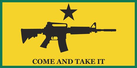 2nd Amendment Come And Take It M4 Carbine Flag Made In Usa