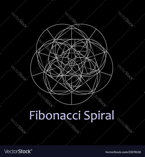 Sacred Geometry Spiral Fibonacci