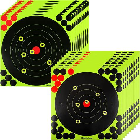 50pcs Reactive Shooting Targets 8 Inch Shooting Stickers Shooting