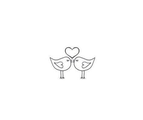 Love Birds Kissing Drawing