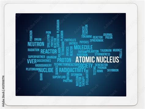 Atomic nucleus Stock Illustration | Adobe Stock