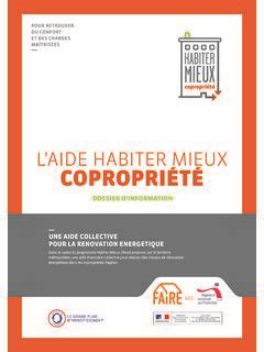 Laide Habiter Mieux Copropri T Anah Fr L Aide Habiter Mieux