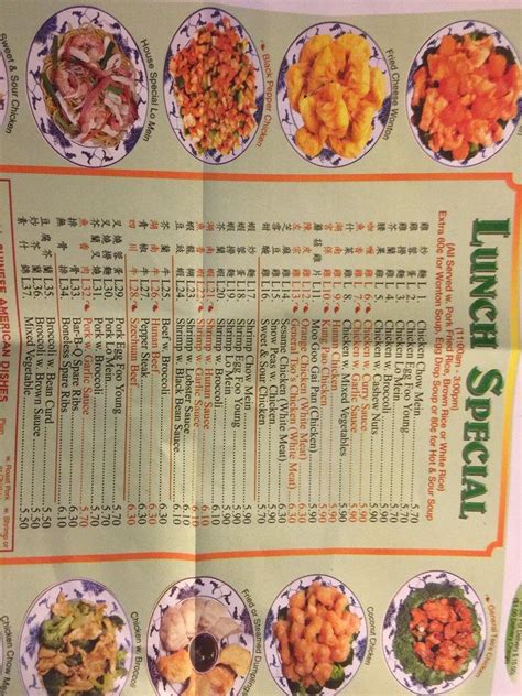 Menu At Panda Garden Restaurant Centereach