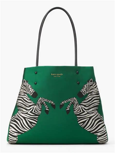 Everything Dancing Zebras Embroidered Large Tote Kate Spade New York