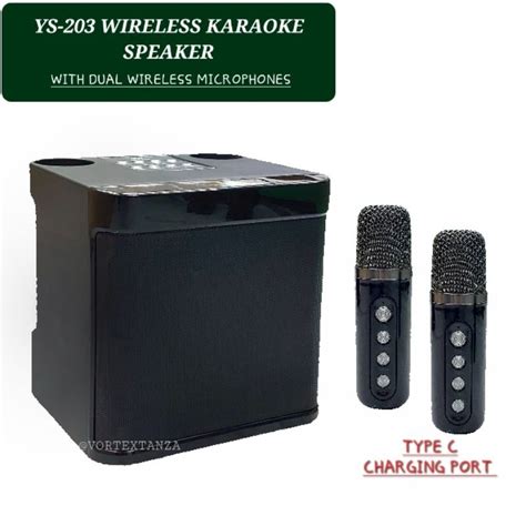 Bluetooth Karaoke Speaker With Wireless Microphone Ys Random