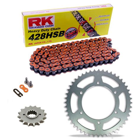 Benelli Bn 125 2019 20240 Rk 428 Hsb Colored Chain And Sprockets Kit