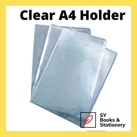 A4 Transparent Clear Holder File Pvc Document Clear Holder L Shape