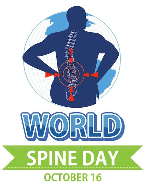 Diseño De Banner Del Día Mundial De La Columna Vertebral Vector Gratis