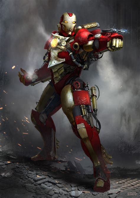 Steampunk Iron Man By Conorburkeart On Deviantart