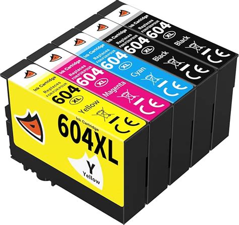 FOXINK 604XL Ink Cartridge Compatible For Epson 604 XL Cartridge 604