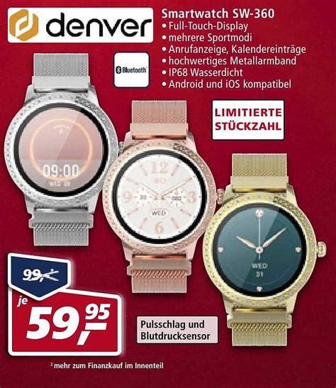 Denver Smartwatch Sw 360 Angebot Bei Real