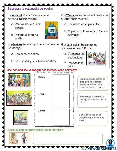 Lobo Interactive Worksheet Interactive Worksheets