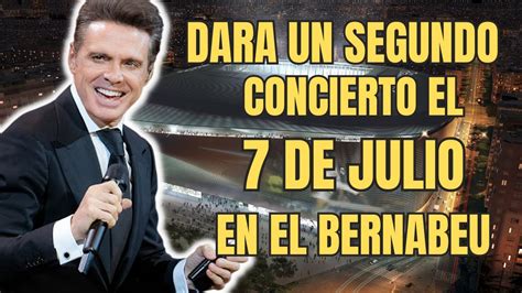 🚨primicia Luis Miguel DarÁ Un Segundo Concierto En El Santiago