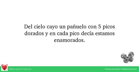 Palabras De Amor Del Cielo Cayo Un Pa Uelo Con Picos Dorados Y En