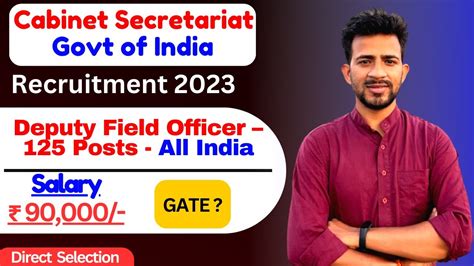 🔥cabinet Secretariat Recruitment 2023 Cabinet Secretariat Deputy