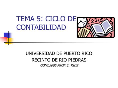 PPT TEMA 5 CICLO DE CONTABILIDAD PowerPoint Presentation Free