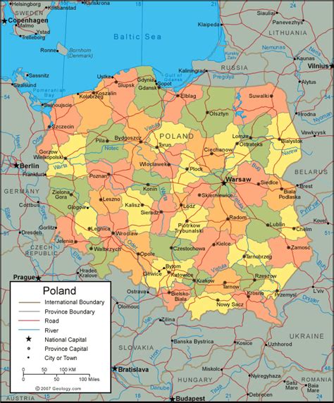 Katowice Map Poland