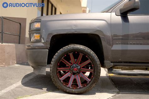 2014 Chevrolet Silverado 1500 On Fuel Off Road Wheels D643 Contra Gloss