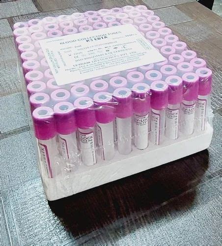 Plastic Plasma K Edta Non Vacuum Blood Collection Tube For Laboratory