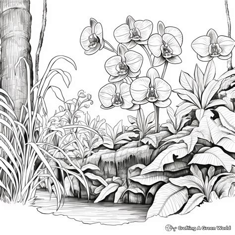 Rainforest Plants And Flowers Coloring Pages | Best Flower Site