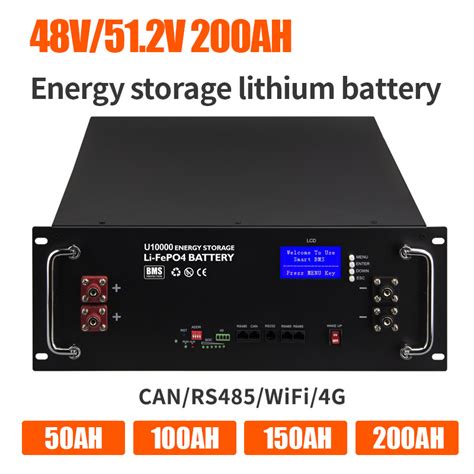 Lithium Ion 48 51 2V 100ah 200ah Solar Power Battery Deep Cycle 6000