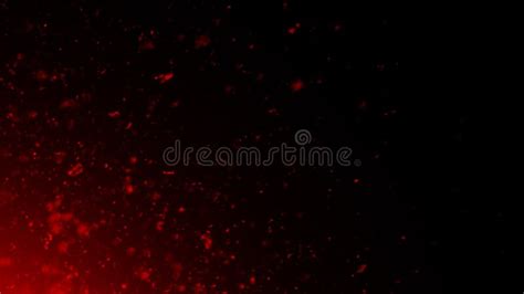 Red Effect Dust Debris Isolated On Background Motion Powder Spray