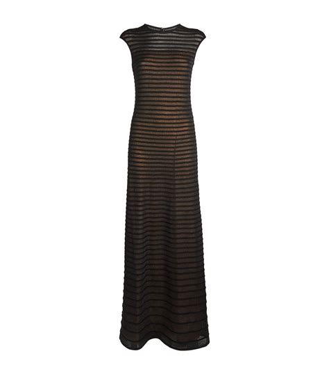 St John Sheer Striped Maxi Dress Harrods Us