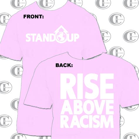 Light Pink Rise Above Racism Tee On Storenvy