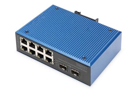 DIGITUS B2B Shop Commutateur PoE Fast Ethernet Industriel 8 2 Ports