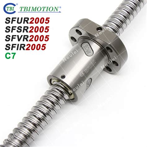 TBI 2005 CNC Rolled Ball Screws Set 600mm With C7 Ballscrew Nut SFU2005