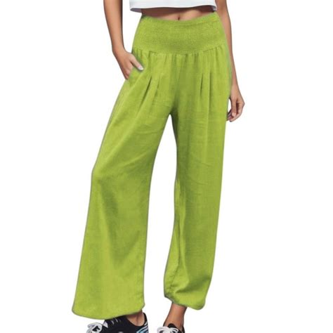 Aosfyti Wide Leg Pants Woman High Waist Wide Leg Palazzo Pants For