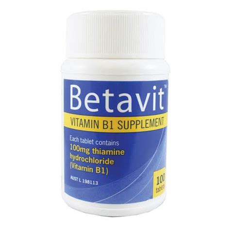 Buy Betavit 100mg Tablets 100 Online At Chemist Warehouse®