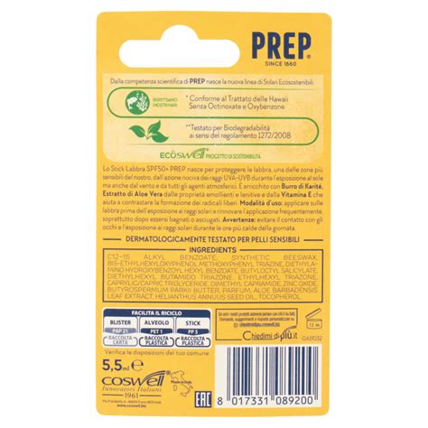 Prep Dermoprotettivo Stick Labbra Spf 50 55 Ml Carrefour