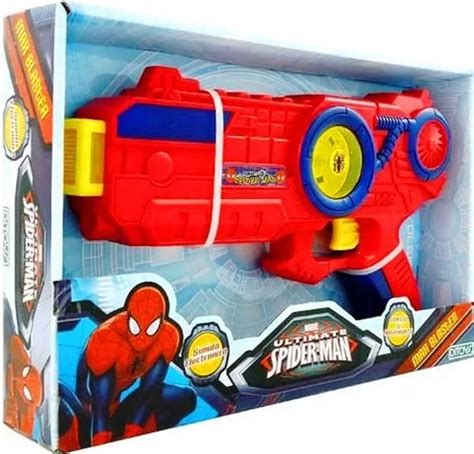 Pistola Con Luz Sonido Y Movimiento Spiderman Max Blaster 28