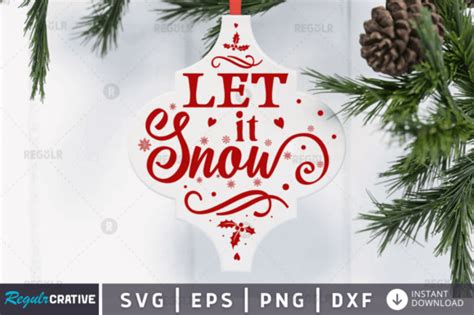 FREE Let It Snow Svg Design Graphic by Regulrcrative · Creative Fabrica