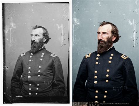 Major General John A Mcclernand Usa Ccw Colorization