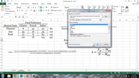 Calculating Lambda Using Excel Youtube