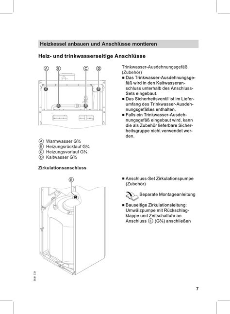 Heizkessel Anbauen Und Anschl Sse Montieren Heiz Und