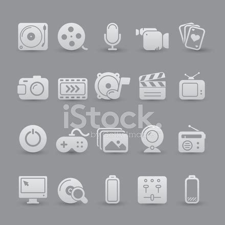 Multimedia - Icon Set Stock Photo | Royalty-Free | FreeImages